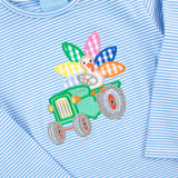 Turkey Tractor Blue Stripe Long Sleeve Shirt