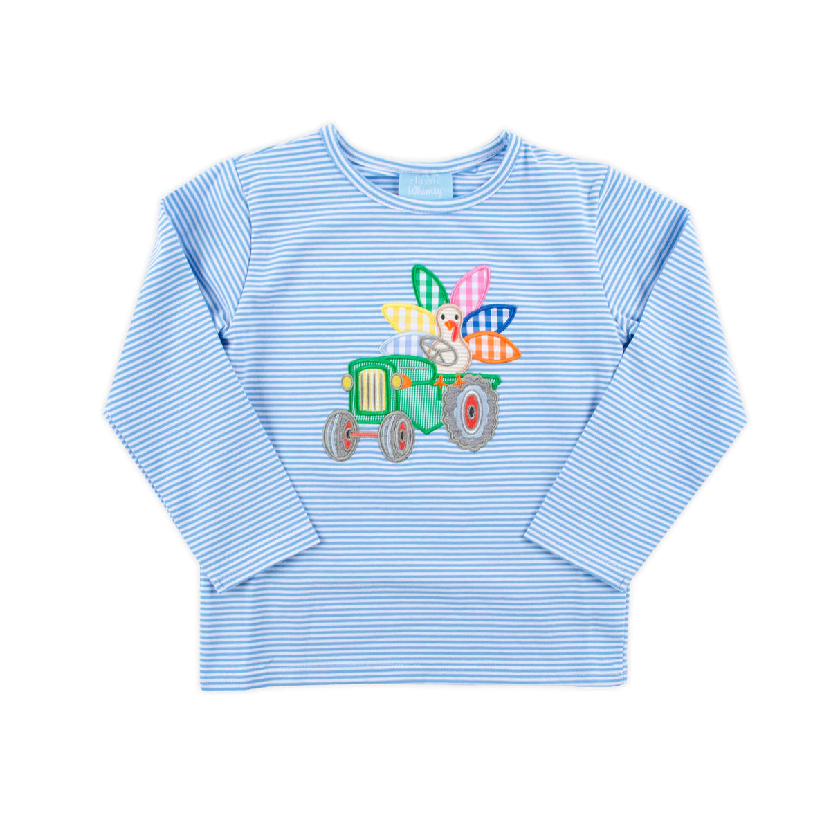 Turkey Tractor Light Blue Stripe Long Sleeve Shirt