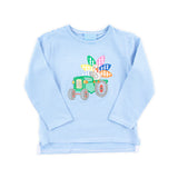 Turkey Tractor Blue Stripe Long Sleeve Shirt