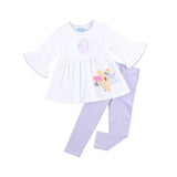 Turkey Purple Stripe Sophia Legging Set