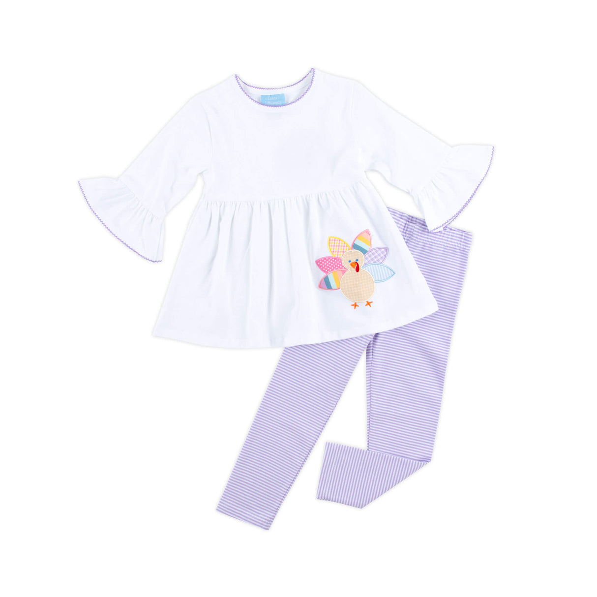 Turkey Purple Stripe Sophia Legging Set