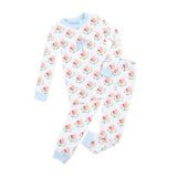 Feathery Turkey Blue Pajamas