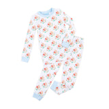 Feathery Turkey Blue Pajamas