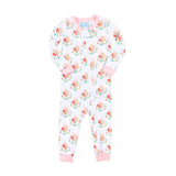 Feathery Turkey Pink Zip Sleeper