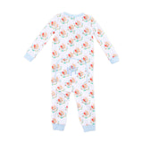 Feathery Turkey Blue Zip Sleeper