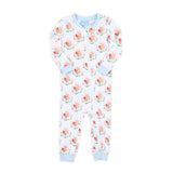 Feathery Turkey Blue Zip Sleeper