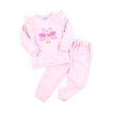Turkey Applique Pink Ruffle Jogger Set
