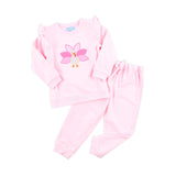 Turkey Applique Pink Ruffle Jogger Set