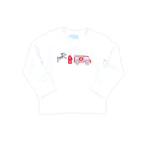 Firefighter White Long Sleeve Shirt