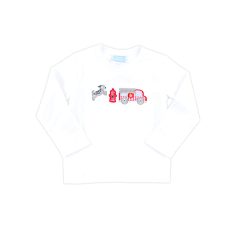 Firefighter White Long Sleeve Shirt
