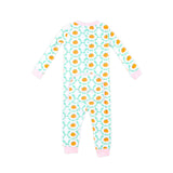 Pumpkin Splendor Pink Rib Zip Sleeper
