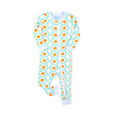 Pumpkin Splendor Blue Rib Zip Sleeper