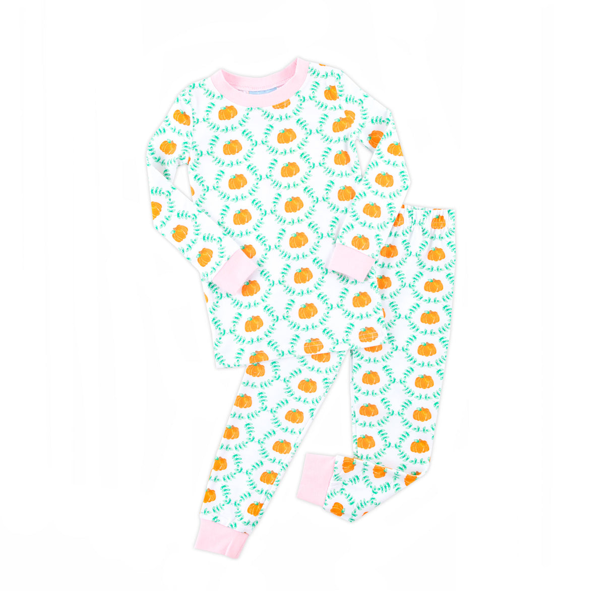 Pumpkin Splendor Pink Rib Pajamas