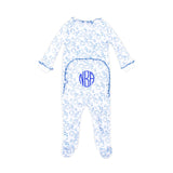 Pumpkin Blue Toile Zip Sleeper