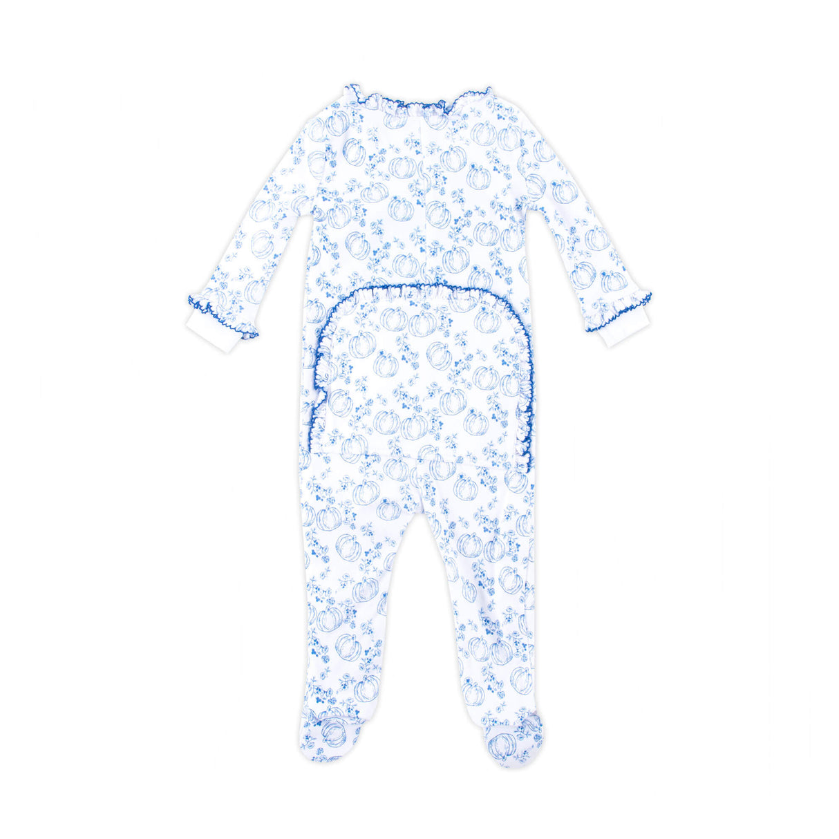 Pumpkin Blue Toile Zip Sleeper