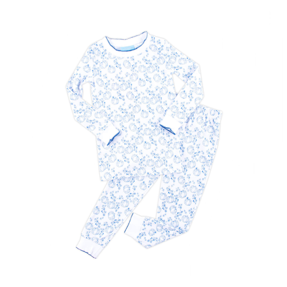 Pumpkin Blue Toile Pajamas