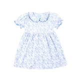 Pumpkin Blue Toile Gwen Dress