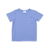 Royal Blue Stripe Short Sleeve Pocket Shirt