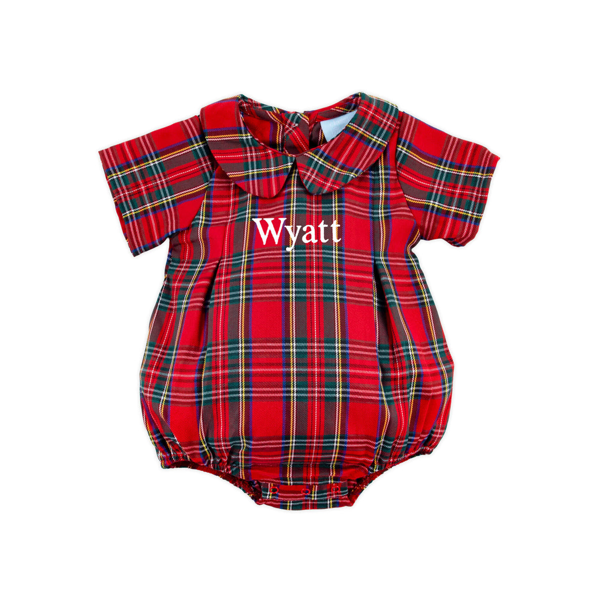 Portland Plaid Red Collared Bubble