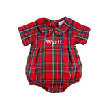 Portland Plaid Red Collared Bubble