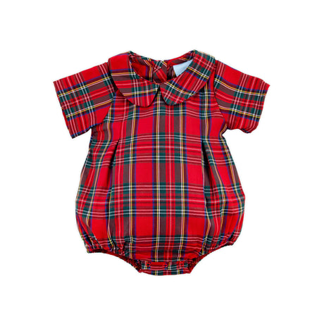Portland Plaid Red Collared Bubble