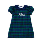 Hamilton Plaid Navy & Green Sally Dress
