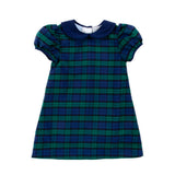 Hamilton Plaid Navy & Green Sally Dress