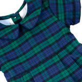 Hamilton Plaid Navy & Green Collared Bubble