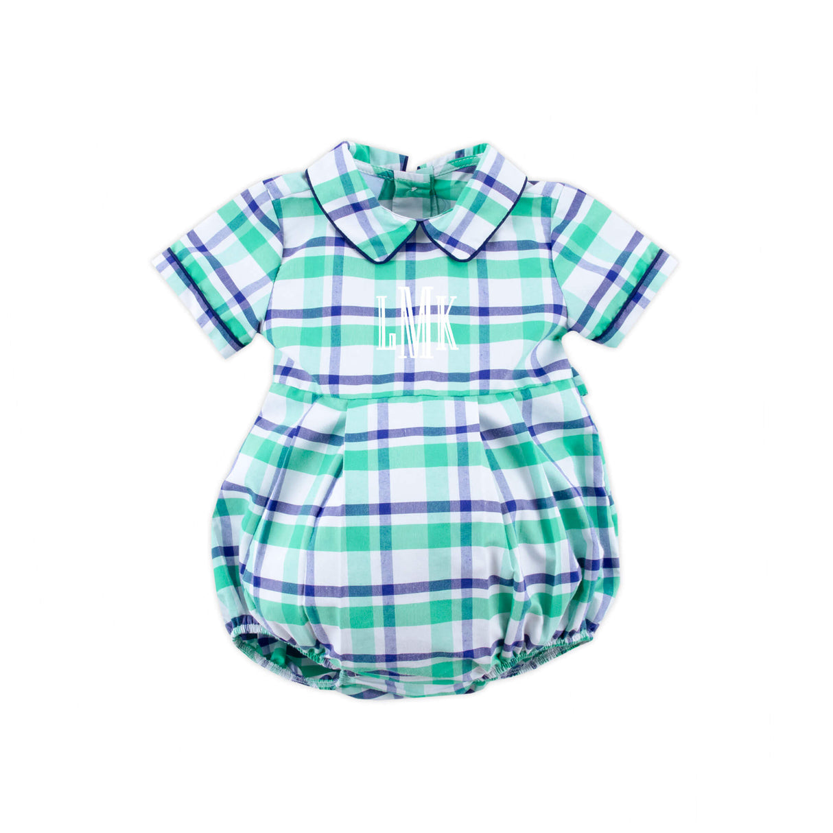 Denver Green Plaid Collared Bubble