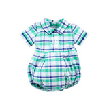 Denver Green Plaid Collared Bubble