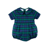 Hamilton Plaid Navy & Green Collared Bubble