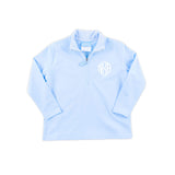 Light Blue French Terry Half Zip Pullover
