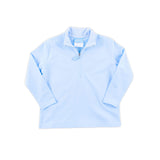 Light Blue French Terry Half Zip Pullover