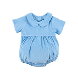 Light Blue Corduroy Collared Bubble