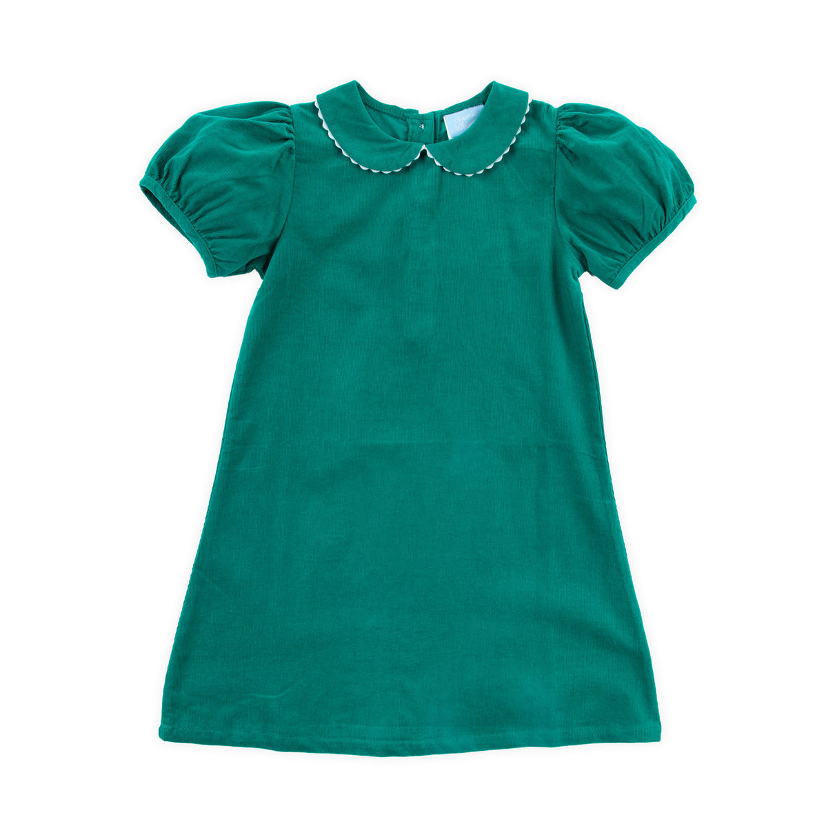 Green Corduroy Collared Sally Dress