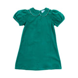 Green Corduroy Collared Sally Dress