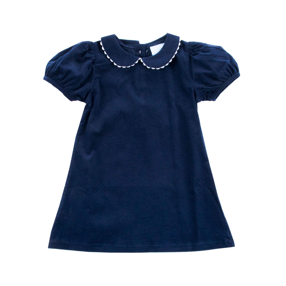 Navy Corduroy Collared Sally Dress