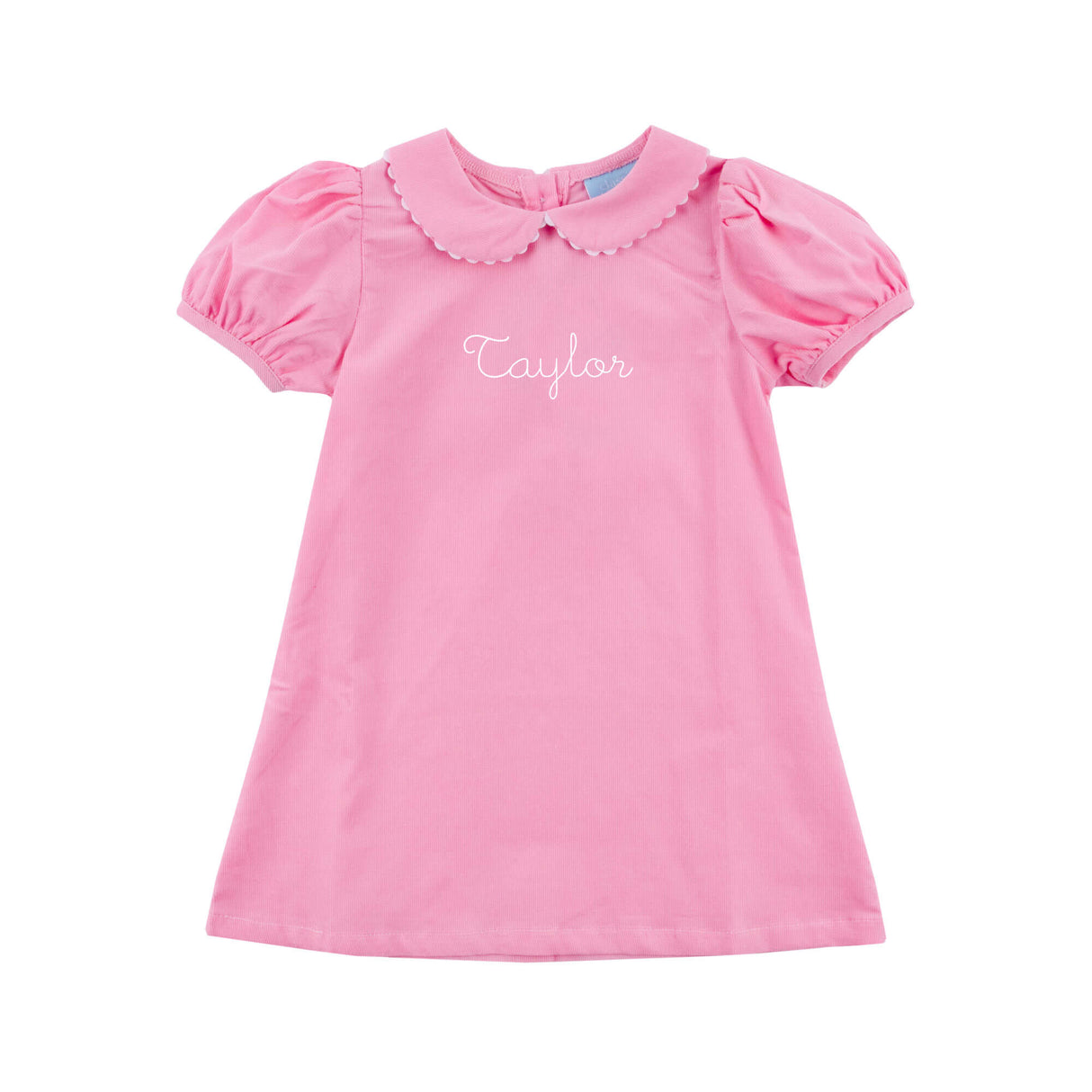Pink Corduroy Collared Sally Dress