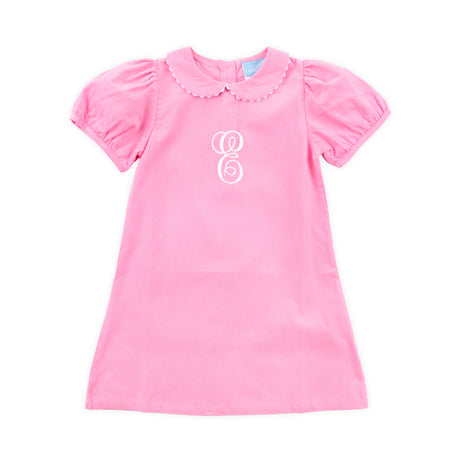 Pink Corduroy Collared Sally Dress