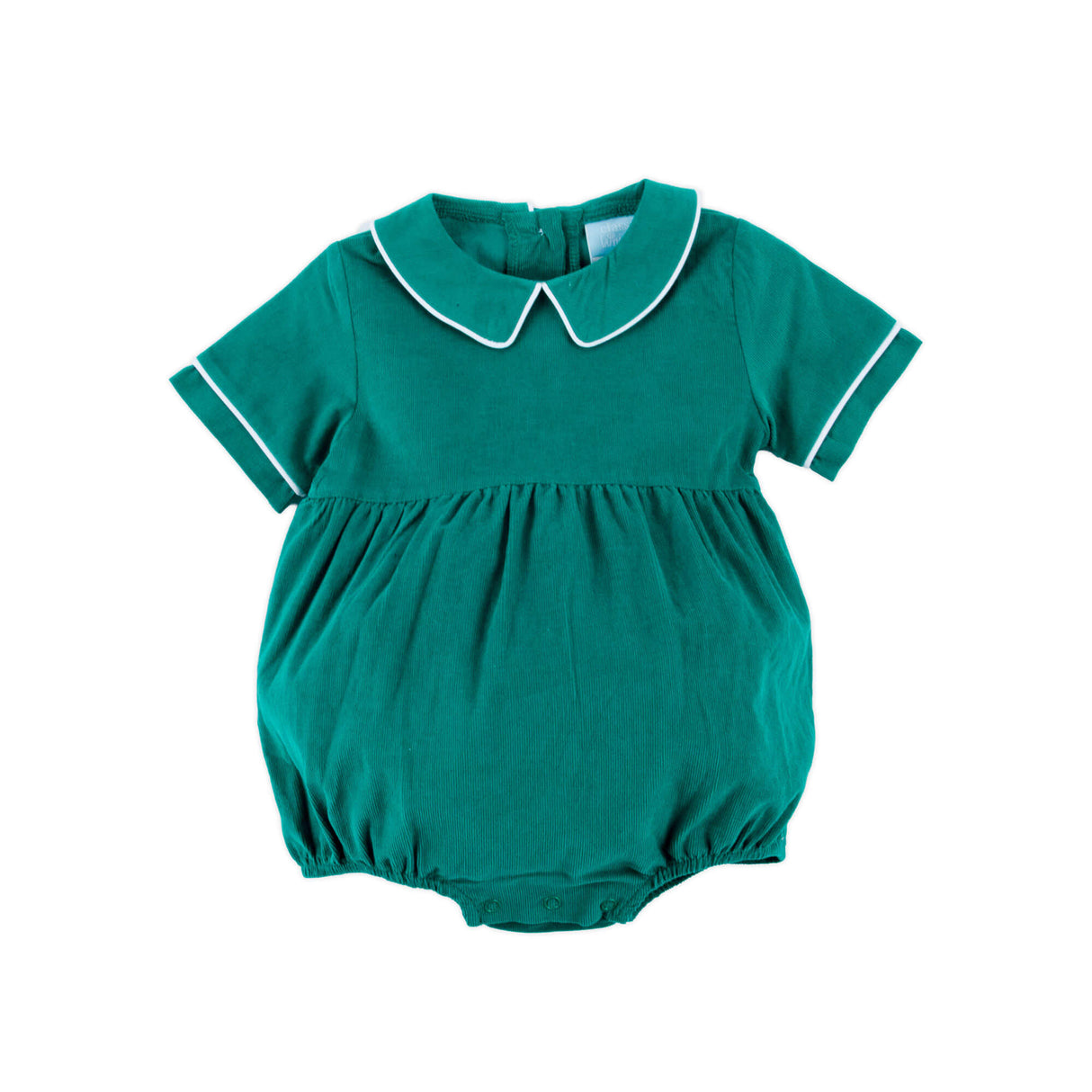 Green Corduroy Collared Bubble