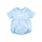 Light Blue Corduroy Collared Bubble