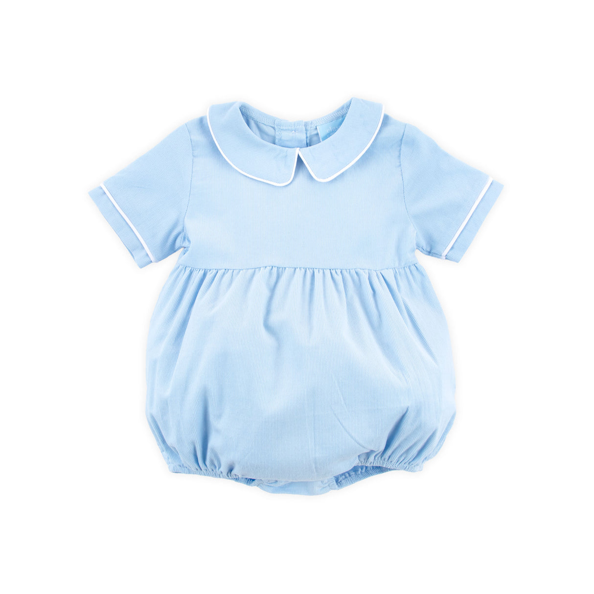 Light Blue Corduroy Collared Bubble