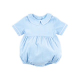 Light Blue Corduroy Collared Bubble