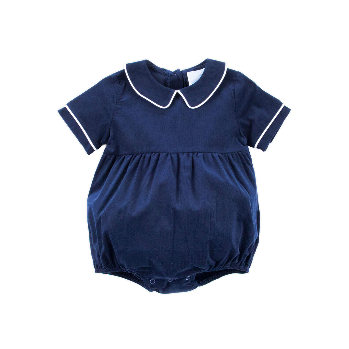 Navy Corduroy Collared Bubble