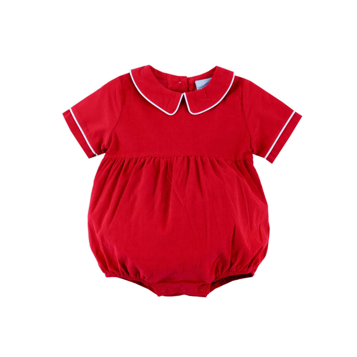 Red Corduroy Collared Bubble