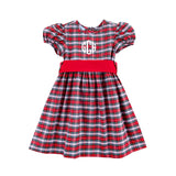 Seattle Red Plaid Sash Dress