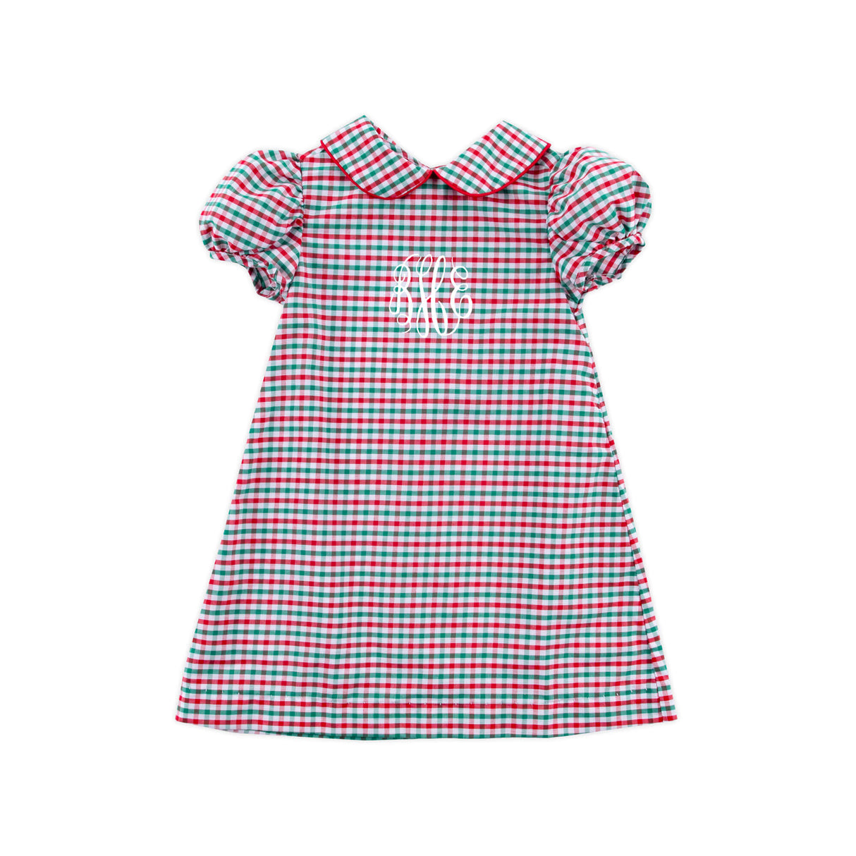 Christmas Card Gingham Sally Dress
