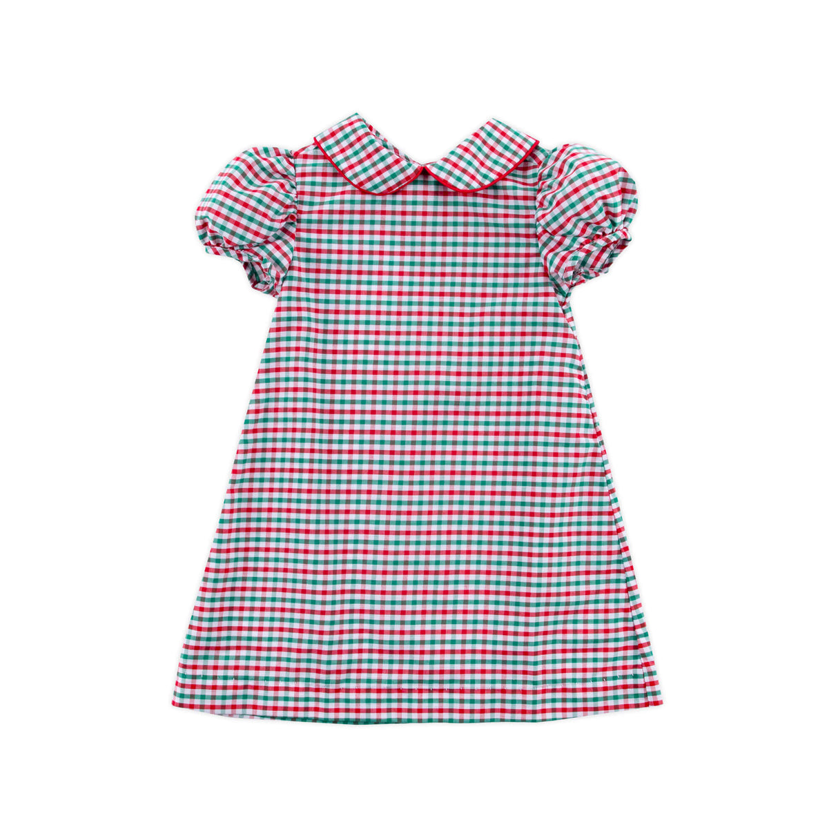 Christmas Card Gingham Sally Dress