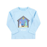 Nativity Light Blue Long Sleeve Shirt