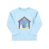 Nativity Light Blue Long Sleeve Shirt